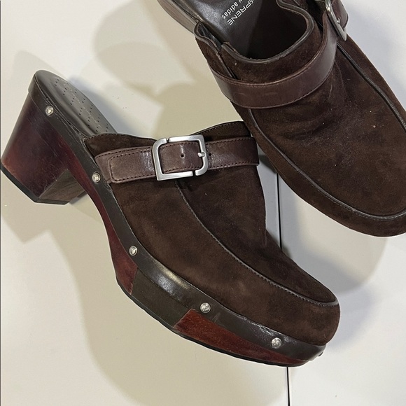 Rockport Adiprene - by adidas, 10, Dark Brown Suede Clog‎ w/ Buckle main image 8